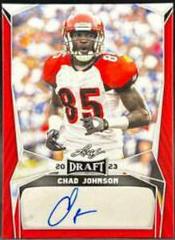 Chad Johnson [Red] #BA-CJ1 Football Cards 2023 Leaf Draft Autographs Prices