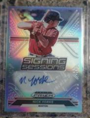 Nick Yorke [Gold Prizm] #SS-NY Baseball Cards 2021 Panini Prizm Draft Picks Signing Sessions Autographs Prices