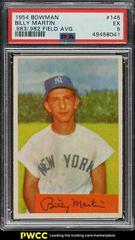 Billy Martin [.983/ .982 Field Avg.] #145 Baseball Cards 1954 Bowman Prices