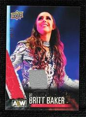 Dr. Britt Baker [Red Memorabilia] Wrestling Cards 2021 Upper Deck AEW Prices