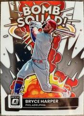Bryce Harper #BS-9 Baseball Cards 2022 Panini Donruss Optic Bomb Squad Prices