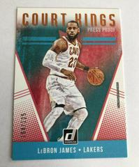 LeBron James [Press Proof Orange] #19 Basketball Cards 2018 Panini Donruss Court Kings Prices