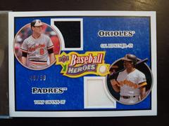 Cal Ripken Jr. , Tony Gwynn [Jersey Emerald] #180 Baseball Cards 2008 Upper Deck Baseball Heroes Prices