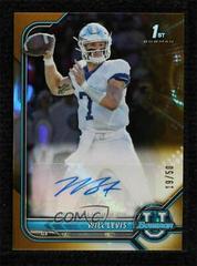 Will Levis [Gold Refractor] #BCPA-WL Football Cards 2021 Bowman University Chrome Autographs Prices
