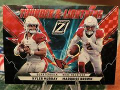 Kyler Murray , Marquise Brown [Red] #TL-KM Football Cards 2022 Panini Zenith Thunder and Lightning Prices