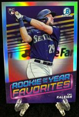 Cal Raleigh #ROYF-7 Baseball Cards 2022 Bowman Rookie of the Year Favorites Prices