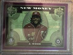 James Wood [Purple] #NM-12 Baseball Cards 2023 Bowman Platinum New Money Prices