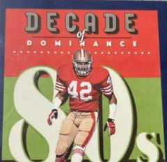 Ronnie Lott [Indigo] #DOD-18 Football Cards 2023 Panini Legacy Decade of Dominance Prices