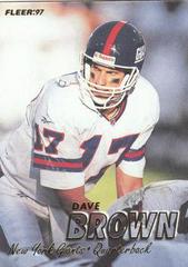 Dave Brown Football Cards 1997 Fleer Prices