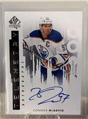 Connor McDavid Hockey Cards 2022 SP Authentic Telemetry Autographs Prices