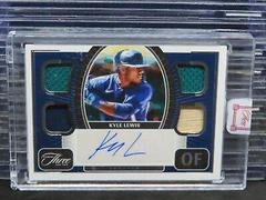 Kyle Lewis #QJA-KL Baseball Cards 2022 Panini Three and Two Quad Jersey Autographs Prices