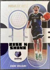 Ziaire Williams #RS-ZW Basketball Cards 2021 Panini Hoops Rise N Shine Memorabilia Prices