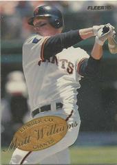 Matt Williams #10 Baseball Cards 1995 Fleer Lumber Co Prices