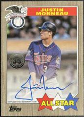 Justin Morneau [Red] #87ASA-JM Baseball Cards 2022 Topps Update 1987 Autographs Prices