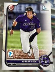Jordan Beck #BD-34 Baseball Cards 2022 Bowman Draft 1st Edition Prices