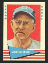 Mordecai Brown Baseball Cards 1961 Fleer Prices