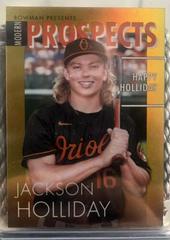 Jackson Holliday [Orange] #MP-4 Baseball Cards 2023 Bowman Modern Prospects Prices