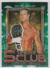 Dolph Ziggler [Green Refractor] #5T-4 Wrestling Cards 2021 Topps Chrome WWE 5 Timers Club Prices