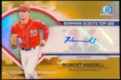 Robert Hassell [Autograph Gold] #BTP-16 Baseball Cards 2023 Bowman Scouts Top 100 Prices