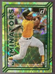 Rickey Henderson [Green] Baseball Cards 2023 Panini Donruss Dominators Prices