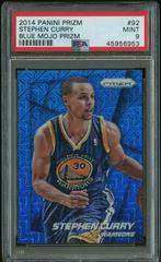 Stephen Curry [Blue Mojo Prizm] #92 Basketball Cards 2014 Panini Prizm Prices