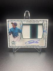 Julio Rodriguez [Platinum] #PA-JR1 Baseball Cards 2020 Leaf Trinity Patch Autographs Prices