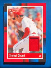 Shohei Ohtani [Red] #R88M-SO Baseball Cards 2022 Panini Donruss Retro 1988 Materials Prices
