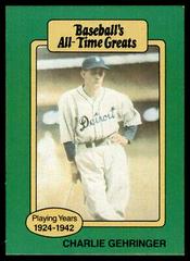 Charlie Gehringer Baseball Cards 1987 All Time Greats Prices