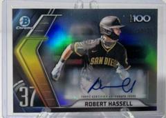 Robert Hassell [Autograph] #BTP-37 Baseball Cards 2022 Bowman Scouts' Top 100 Prices
