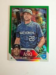 Matt Olson [Green] Baseball Cards 2023 Topps Chrome Update All Star Game Prices