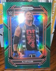AJ Styles [Green] #119 Wrestling Cards 2023 Panini Prizm WWE Prices