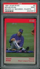 Nolan Ryan [Major League Records Plastic] #9 Baseball Cards 1991 Star Ryan Prices