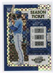 Bobby Witt Jr. [Building Blocks] #19 Baseball Cards 2022 Panini Chronicles Contenders Optic Prices