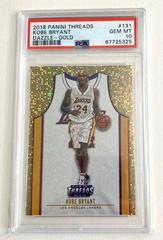 Kobe Bryant [Dazzle Gold] #131 Basketball Cards 2018 Panini Threads Prices