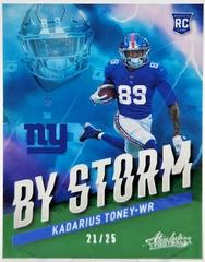 Kadarius Toney [Green] #BST-10 Football Cards 2021 Panini Absolute By Storm Prices
