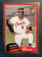 Joe Morgan [1981 Reprint Gold] #T127 Baseball Cards 2001 Topps Traded Prices