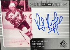 Ray Bourque #SOTT-BQ Hockey Cards 2021 SP Authentic Sign of the Times Autographs Prices