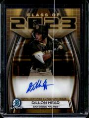 Dillon Head [Gold] Baseball Cards 2023 Bowman Draft Class of Autographs Prices