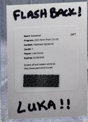 Luka Doncic #FS-LUD Basketball Cards 2021 Panini Prizm Flashback Signatures Prices