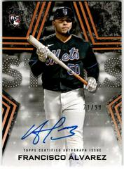 Francisco Alvarez [Black] Baseball Cards 2023 Topps Series 2 Stars Autographs Prices