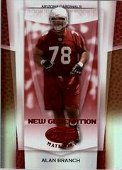 Alan Branch [Mirror Red] #154 Football Cards 2007 Leaf Certified Materials Prices
