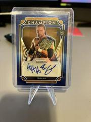 Triple H [Blue Prizm] Wrestling Cards 2022 Panini Prizm WWE Champion Signatures Prices