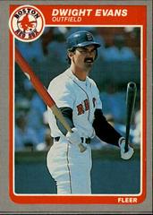 Dwight Evans #158 Baseball Cards 1985 Fleer Prices