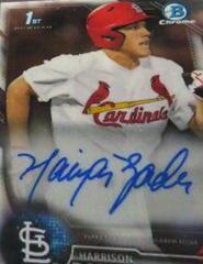 Harrison Bader #CPA-HB Baseball Cards 2016 Bowman Chrome Prospect Autograph Prices