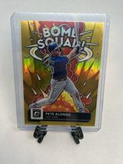 Pete Alonso [Gold] #BS-7 Baseball Cards 2022 Panini Donruss Optic Bomb Squad Prices