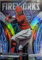 Nicholas Castellanos [Silver Prizm] #F-7 Baseball Cards 2022 Panini Prizm Fireworks Prices