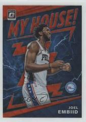 Joel Embiid [Red Wave] Basketball Cards 2019 Panini Donruss Optic My House Prices