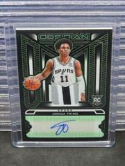 Joshua Primo [Green] Basketball Cards 2021 Panini Obsidian Rookie Jersey Ink Autographs Prices