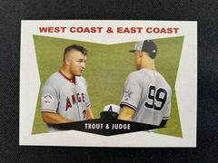 Aaron Judge, Mike Trout Baseball Cards 2018 Topps Throwback Thursday Prices