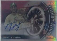 Kris Bryant [Red Refractor] #KB Baseball Cards 2018 Topps Finest Hour Autographs Prices